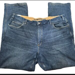 Duluth Trading Co Flex Ballroom Work Jean Mens 44x34  Straight Leg Stretch Relax